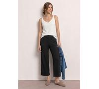 Street One Jerseyhose Style Emee Damen Gr. 38 Länge 26 Schwarz Loose Fit High Waist 95% Viskose