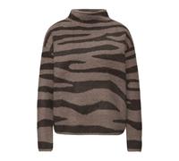 Street One Jacquard-Pullover - Damen - Gr. 40 - braun