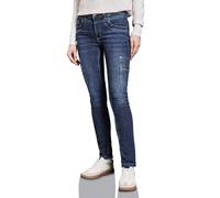 Regular-fit-Jeans STREET ONE "YORK", Damen, Gr. 29, Länge 30, dunkelblau soft wash, Denim/Jeans, Obermaterial: 82% Baumwolle, 15% Polyester, 3% Elasthan, unifarben, casual, regular fit knöchellang, Je