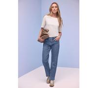 Street One Straight Leg Jeans Mid Blue Leo Laser 28