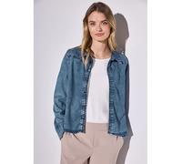 Street One - Jeansbluse mit Nieten blau - Gr. - 38