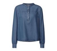Street One - Jeansbluse mit Rüschen blau - Gr. - 36