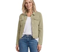 Kurzjacke STREET ONE, Damen, Gr. 42, olive washed, Web, Obermaterial: 92% Baumwolle, 6% Polyester, 2% Elasthan, normal hüftlang, Jacken Kurzjacke, im Colored-Denim-Look (19106502-42) olive washed