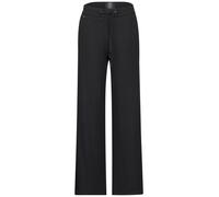 Street One Damen A377982 Jersey-Hose im Loose Fit, Black, 38
