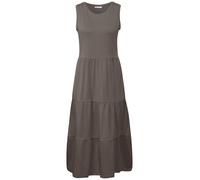 Street One Frauen Jersey-Kleid mit Volants in Braun, Gr: 38