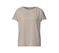 Street One - Jersey-Shirt mit Mesh-Detail beige - Gr. - 44