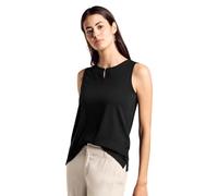 STREET ONE Damen A321922 Jersey-Top, Black, 38