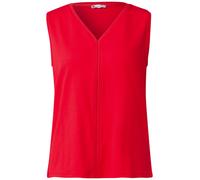 Street One Damen A323333 Jersey-Top mit Häkeldetails, Glory Red, 36