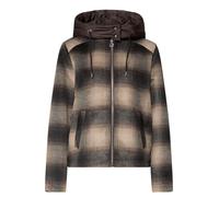 Street One - Karierte Jacke mit Kapuze braun - Gr. - 36