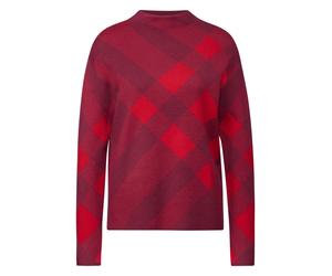 Street One - Karierter Pullover rot - Gr. - 36