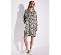 STREET ONE Damen A144441 Gemustertes Kleid, Moonstone Sand, 38