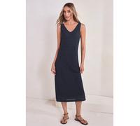 Street One Frauen Midi-Kleid mit V-Neck aus Spitze in Blau, Gr: 38