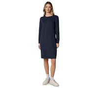 Jerseykleid STREET ONE, Damen, Gr. 42, EURO-Größen, shadowed navy, Jersey, 69% Polyester, 25% Viskose, 6% Elasthan, unifarben, comfort fit normal, Rundhals, Bündchen, Kleider Jerseykleid, in Unifarbe