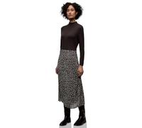 Midikleid STREET ONE, Damen, Gr. 42, EURO-Größen, molten earth, Stoff, Oberteil: 97% Viskose, 3% Elasthan; Rock: 100% Polyester; Unterrock: 100% Viskose, unifarben, normal knöchellang, hoch geschlosse