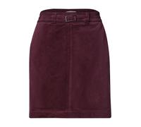 Minirock STREET ONE, Damen, Gr. 42, lila (rustic rouge), Cord, Obermaterial: 100% Baumwolle. Futter: 100% Viskose, unifarben, körpernah kniefrei, Röcke Minirock, Sommerrock / Cordrock mit Schnallendet