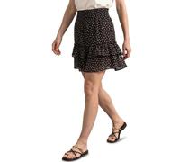 Street One Knielanger Chiffonrock mit Print Black Coffee 38