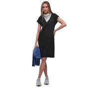 Jerseykleid STREET ONE, Damen, Gr. 42, EURO-Größen, schwarz, Jersey, 73% Viskose, 24% Polyester, 3% Elasthan, unifarben, normal normal, Rundhals, Bündchen, Kleider Jerseykleid, knielang (29739112-42)