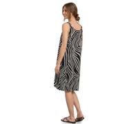 Street One Kleid mit Allover‑Muster schwarz/weiß Größe 34