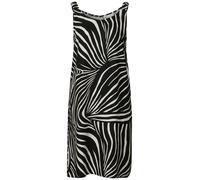 Street One - Knielanges Kleid mit gerafften Trägern black - Gr. - 34