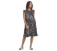 Street One Damen Knielanges Kleid mit Rundhals und Print