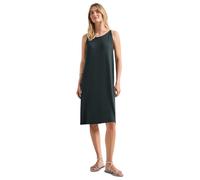 Midikleid STREET ONE, Damen, Gr. 46, EURO-Größen, deep bound grün, Stoff, 95% Viskose, 5% Elasthan, unifarben, normal knielang, Rundhals, abgesteppt, Kleider Midikleid, aus Viskose (66939656-46) deep
