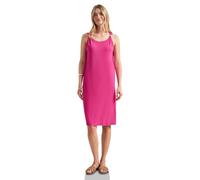 Midikleid STREET ONE, Damen, Gr. 44, EURO-Größen, magenta dream, Stoff, 95% Viskose, 5% Elasthan, unifarben, normal knielang, Rundhals, abgesteppt, Kleider Midikleid, aus Viskose (81511929-44) magenta