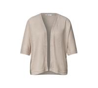 Street One Damen Kurzarm Jacke im Strick-Look mit Glitzer