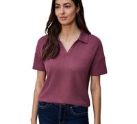 Street One Poloshirt Damen Gr. 34 schwarz clouded blush – Jersey, Regular Fit, mit Stretch