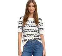 Street One - Jacquard-Pullover weiß - Gr. - 34