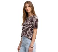 Street One Frauen Kurzarm Shirt mit Rundhals und Print in Rot, Gr: 36