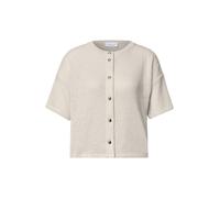 Street One - Kurzarm-Strickjacke beige - Gr. - 34