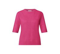 Street One - Kurzarm-Strickpullover pink - Gr. - 36