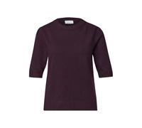 Street One - Kurzarm-Strickpullover violet - Gr. - 42