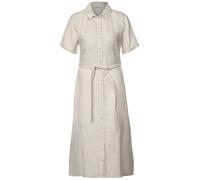 STREET ONE Damen A144338 Kurzarmkleid mit Knopfleiste, Moonstone Sand, 42