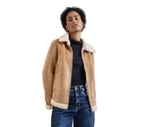 Fellimitatjacke STREET ONE Gr. 46, beige (rich sand) Damen Jacken (75858701-46) rich sand