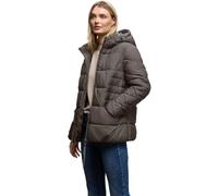 Steppjacke STREET ONE, Damen, Gr. 38, nomad braun, Stoff, Obermaterial: 100% Polyester; Futter: 100% Polyester; Füllung: 100% Polyester, unifarben, normal kurz, ohne Ausschnitt, Bündchen, Jacken, mit