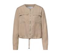 Street One - Kurze Übergangsjacke im Blouson-Stil in Washed-Optik beige - Gr. - 40