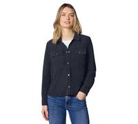 Cordjacke STREET ONE, Damen, Gr. 36, shadowed navy, Stoff, 100% Polyester, unifarben, comfort fit normal, V-Ausschnitt, Bündchen, Jacken, in Cord-Optik (36902059-36) shadowed navy