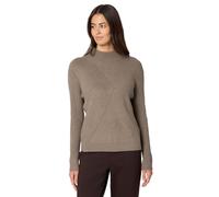Street One Stehkragenpullover Kuscheliger Strukturpullover light terra mocha meliert Gr. 34 Damen
