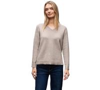 Street One Kuscheliger V-Neck Pullover Sandstone Mocha Mel. 34