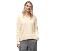 Street One Frauen Kuscheliger V-Neck Pullover in Beige, Gr: 38