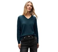 Street One Kuscheliger V-Neck Pullover Tide Blue 38