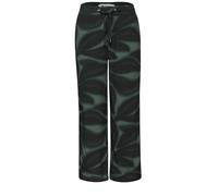 Street One Stoffhose Damen Loose Fit 7/8 Wide Legs gemustert Viskose Gr. 38 Deep Bound Grün