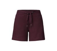 Shorts STREET ONE, Damen, Gr. 34, rustic rouge, Stoff, 59% Polyester, 40% Viskose, 1% Elasthan, unifarben, loose fit ca. Mitte Oberschenkel, Hosen Shorts, mit leichten Crinkles (41438544-34) rustic ro