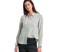 Street One Langarm Hemdbluse aus Leinen Bound Green 38