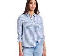 Street One Langarm Hemdbluse aus Leinen Drift Blue 40
