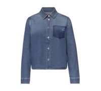 Street One Studio - Langarm Hemdbluse in lässiger Jeans-Optik blau - Gr. - 42