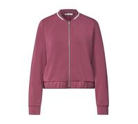 Street One - Langarm Jacke im Silk-Look mit Zipper dark clouded blush - Gr. - 40