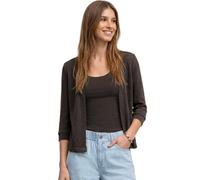 Cardigan STREET ONE, Damen, Gr. 38, espresso braun, Stoff, 50% Polyester, 38% Baumwolle, 12% Viskose, unifarben, normal normal, ohne Ausschnitt, Bündchen, Strickjacken, in Unifarbe (56188210-38) espre