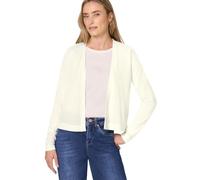 Cardigan STREET ONE, Damen, Gr. 46, sanftes weiß, Stoff, 60% Viskose, 40% Polyester, unifarben, comfort fit normal, ohne Ausschnitt, normaler Saum, Strickjacken, in Unifarbe (26723004-46) sanftes weiß